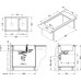 ALVEUS Algranitspüle CUBO 50 cream